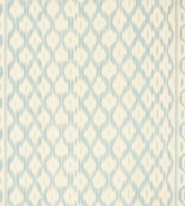 Santa Monica Ikat Fabric by Schumacher China Blue