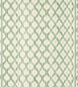 Santa Monica Ikat Fabric by Schumacher Leaf Green Santa Monica Ikat Fabric by Schumacher Leaf Green