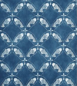 Santorini Wallpaper by Thibaut Navy