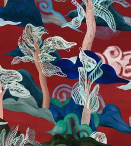 Saranda Wallpaper by Arte Vermilion Trees Saranda Wallpaper by Arte Vermilion Trees