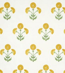 Saranda Flower Wallpaper by Schumacher Marigold