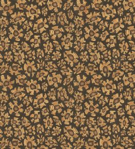 Savanna Shell Wallpaper by Cole & Son Ochre Soot & Orange