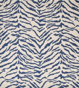 Savannah Fabric by Osborne & Little Indigo/Linen Savannah Fabric by Osborne & Little Indigo/Linen