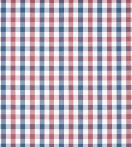 Saybrook Check Fabric by Anna French Blue and Red Saybrook Check Fabric by Anna French Blue and Red