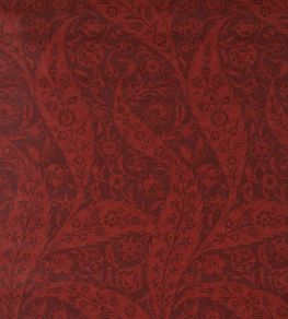 Saz Paisley Wallpaper by Schumacher Burgundy Saz Paisley Wallpaper by Schumacher Burgundy