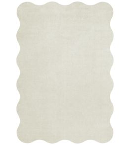 Scallop Rug by Layered Bone White Scallop Rug by Layered Bone White