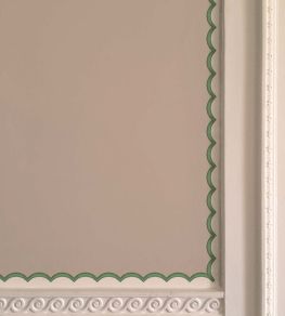 Scalloped Border Wallpaper by Ottoline Green
