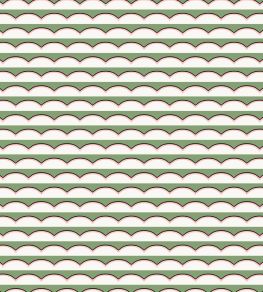 Scallops Wallpaper by Ottoline Green Scallops Wallpaper by Ottoline Green