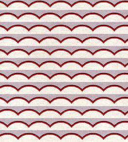 Scallops Fabric by Ottoline Lilac