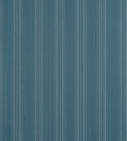 Scarlet Stripe Wallpaper by Thibaut Peacock Blue