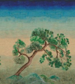 Scene D Arbre Grasscloth Mural by Designers Guild Elm Scene D Arbre Grasscloth Mural by Designers Guild Elm