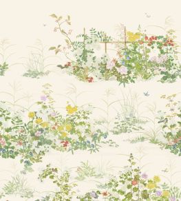 Scenic Flora Mural by Cole & Son Natural White Scenic Flora Mural by Cole & Son Natural White