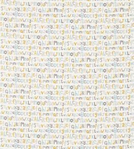 Letters Play Fabric by Scion Hemp/Biscuit/Paper