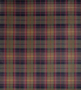 Scot's Plaid Fabric by Thibaut Olive and Cranberry