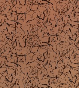 Scribble Recycled Fabric by Kirkby Design Amber Scribble Recycled Fabric by Kirkby Design Amber