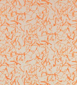 Scribble Recycled Fabric by Kirkby Design Tangelo Scribble Recycled Fabric by Kirkby Design Tangelo