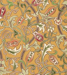 Scrolling Tulip Wallpaper by Morris & Co Gold Scrolling Tulip Wallpaper by Morris & Co Gold