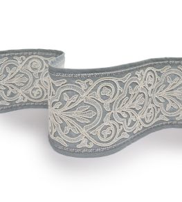 Scrollwork Trim by James Hare Lovat Blue