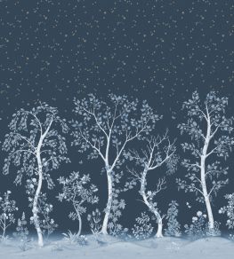 Seasonal Woods Mural by Cole & Son Midnight Seasonal Woods Mural by Cole & Son Midnight