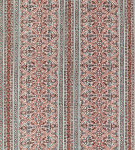 Seaton Stripe Fabric by Baker Lifestyle Aqua / Red Seaton Stripe Fabric by Baker Lifestyle Aqua / Red