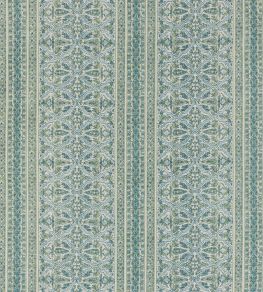 Seaton Stripe Fabric by Baker Lifestyle Green / Blue Seaton Stripe Fabric by Baker Lifestyle Green / Blue