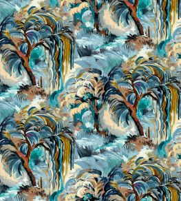 Secret Lagoon Midi Fabric by Arley House Ceru Secret Lagoon Midi Fabric by Arley House Ceru