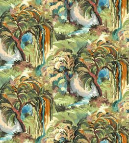Secret Lagoon Midi Fabric by Arley House Viridian Secret Lagoon Midi Fabric by Arley House Viridian