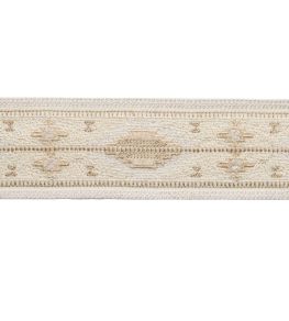 Sedona Embroidered Border Trimming by Samuel & Sons White Sands
