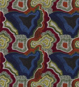 Seigaiha Loca Fabric by Christian Lacroix Oscuro