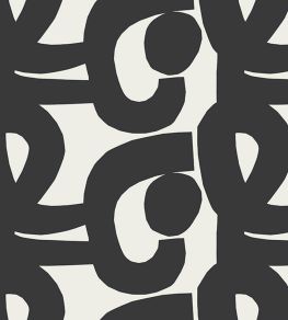 Seppel Wallpaper by Marimekko Black