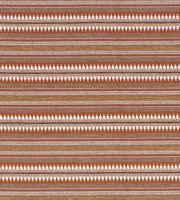 Serapes Fabric by Casamance Rouge Terre Taupe