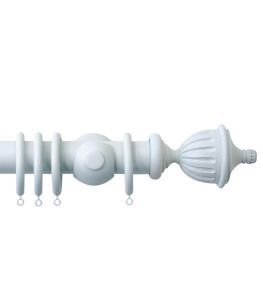 Seychelles 40mm Wooden Pole Mist, Fluted Urn finial Mist