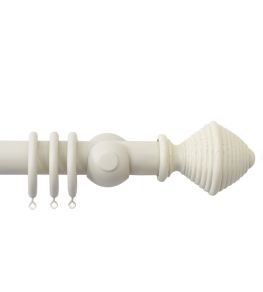 Seychelles 40mm Wooden Pole Sand, Hive finial Sand