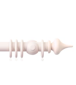 Seychelles 40mm Wooden Pole Blush, Minaret finial Blush