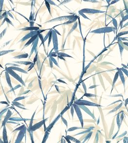 Shadow Bamboo Wallpaper by Ohpopsi Sapphire Shadow Bamboo Wallpaper by Ohpopsi Sapphire