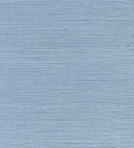 Shang Extra Fine Sisal Wallpaper by Thibaut Blue Dusk
