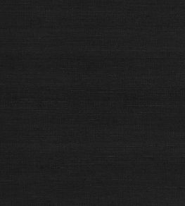Shang Extra Fine Sisal Wallpaper by Thibaut Pitch Black