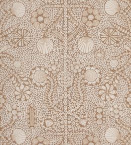 Shell Grotto Fabric by Fermoie Sand Shell Grotto Fabric by Fermoie Sand