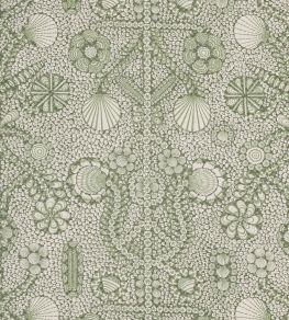 Shell Grotto Fabric by Fermoie Avocado