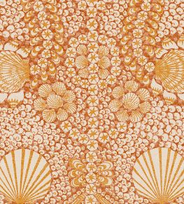 Shell Grotto Wallpaper by Fermoie Orange Shell Grotto Wallpaper by Fermoie Orange