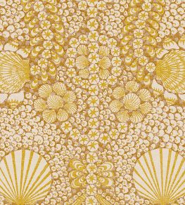 Shell Grotto Wallpaper by Fermoie Yellow Shell Grotto Wallpaper by Fermoie Yellow