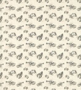 Shellfish Fabric by Studio G Charcoal Shellfish Fabric by Studio G Charcoal