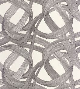 Shimmy Wallpaper by Casadeco Noir Fusain / Lin