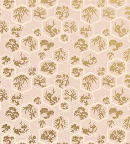 Shouchikubai Wallpaper by Farrow & Ball Pink Ground / Tallow Shouchikubai Wallpaper by Farrow & Ball Pink Ground / Tallow