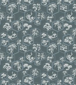 Shouchikubai Wallpaper by Farrow & Ball Inchyra Blue / Selvedge / Skylight Shouchikubai Wallpaper by Farrow & Ball Inchyra Blue / Selvedge / Skylight