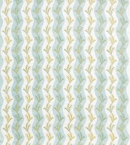 Sidney Stripe Fabric by Nina Campbell Aqua/Green/Yellow Sidney Stripe Fabric by Nina Campbell Aqua/Green/Yellow
