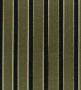 Silhouette Stripe Fabric by Ian Mankin Khaki/Black Silhouette Stripe Fabric by Ian Mankin Khaki/Black