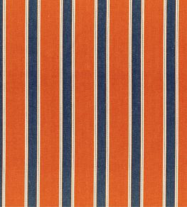 Silhouette Stripe Fabric by Ian Mankin Rust/Navy Silhouette Stripe Fabric by Ian Mankin Rust/Navy