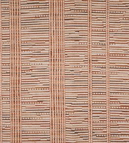 Sillons Fabric by Lelievre Terracotta Sillons Fabric by Lelievre Terracotta