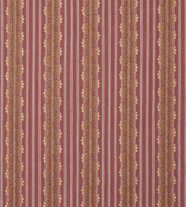 Silvano Stripe Fabric by Colefax and Fowler Red Silvano Stripe Fabric by Colefax and Fowler Red